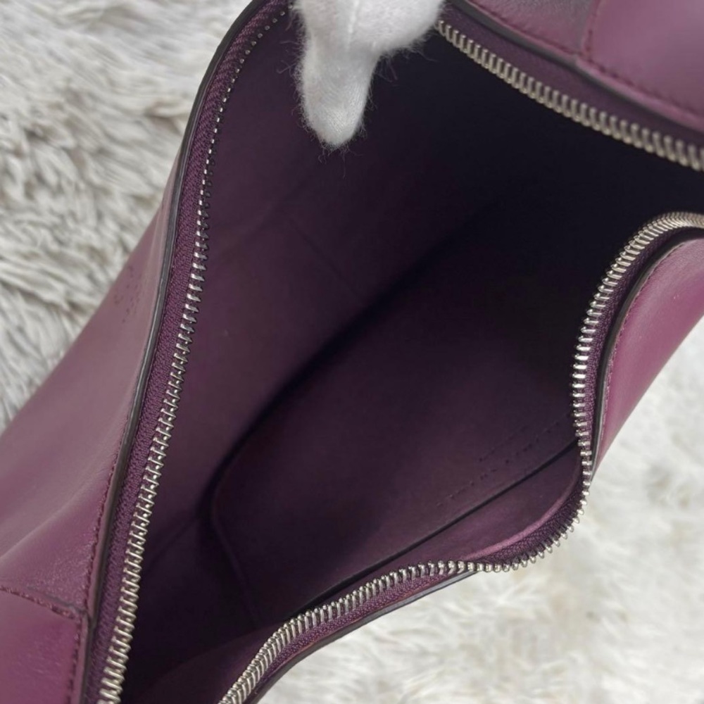 Stella McCartney Plum Crescent Hobo Shoulder Bag - Picture 8 of 11